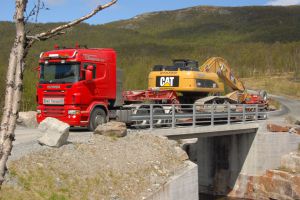 Transport av Gravemskin
